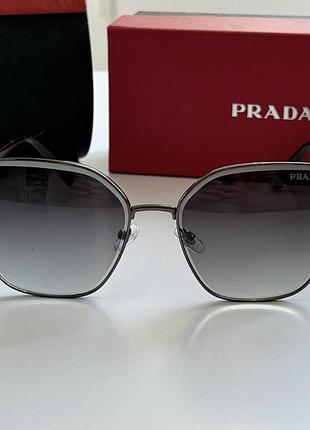 Жіночі сонцезахисні окуляри prada (прада), брендові premium окуляри від сонця на середнє обличчя, uv400