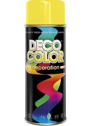 Фарба аерозольна алкідна decocolor жовтий (ral1018) 400мл