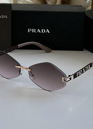 Женские солнцезащитные очки prada (прада), брендовые солнцезащитные очки премиум-класса для среднего типа лица, uv400