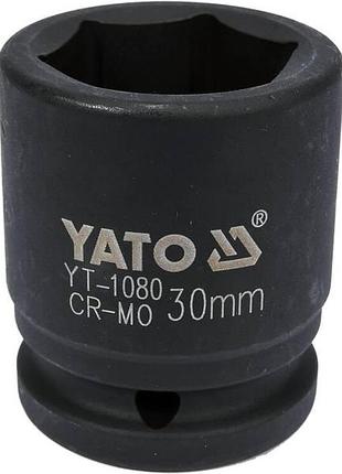 Головка торцевая ударная 6-гранная квадрат 3/4", м=30 мм, l=53 мм yato (yt-1080)