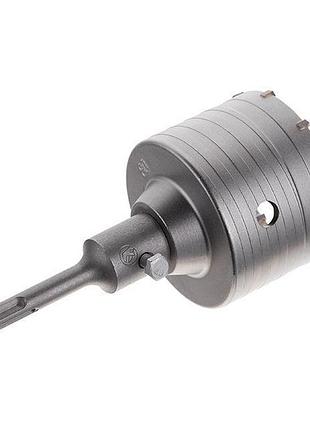 Сверло корончатое по бетону 80мм + переходник sds plus 100мм intertool sd-7080