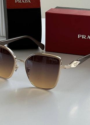 Женские солнцезащитные очки prada (прада), брендовые солнцезащитные очки премиум-класса для среднего типа лица, uv400