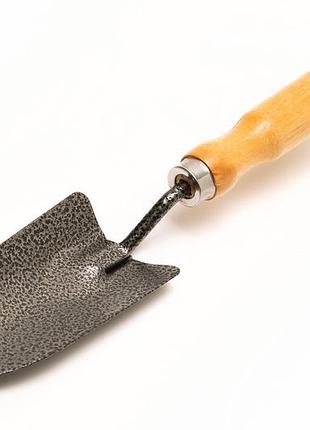 Совок садовый mastertool суженный 300х60 мм с деревянной ручкой 14-6188