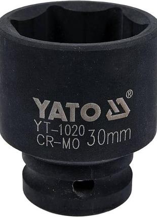Головка торцевая ударная 6-гранная квадрат 1/2», м= 30 мм, l= 48 мм yato (yt-1020)