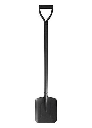 Лопата совкова mastertool 240х285х1200 мм порошкове фарбування з металевою ручкою і тримачем 14-6272
