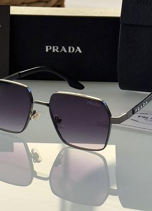 Жіночі сонцезахисні окуляри prada (прада), брендові premium окуляри від сонця на середнє обличчя, uv400