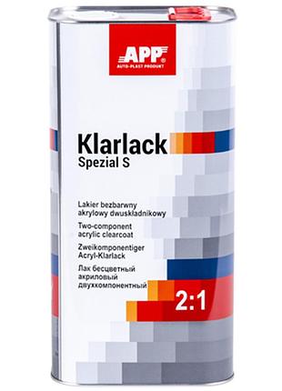 Лак акриловий "klarlack spezial s" 2к 2:1 5л (без затв.) app, 020110