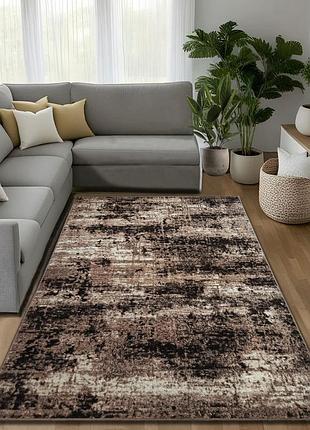 Ковер 2.5 х 5.0 м бежево-коричневый espresso beige / d.brown 02618a