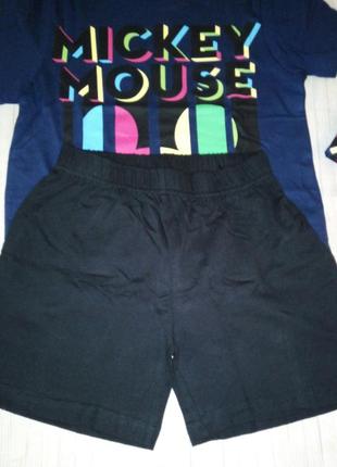 Пижама с шортами хлопок disney mickey mouse3 фото