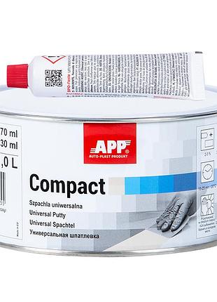 Шпаклевка универсальная "compact" + затв. 1л желтая app, 010120