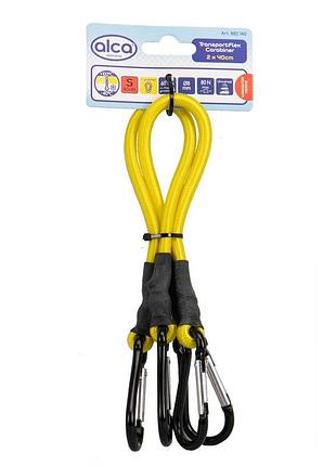 Ремни для крепления груза 2х40см "transportflex carabiner" alca, 882140