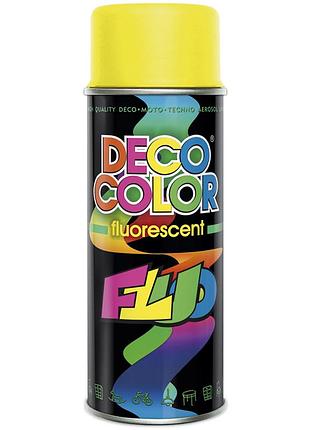 Флуорисцентна фарба аерозольна decocolor жовтий 400мл