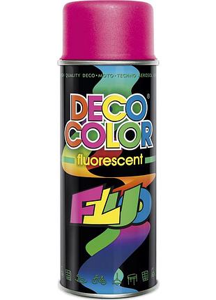 Флуорисцентна фарба аерозольна decocolor рожевий 400мл