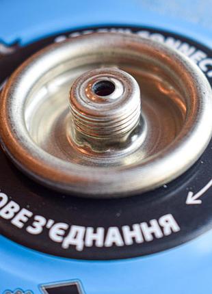 Баллон газовый 1-разовый virok с резьбой (7/16) 300g/600ml. для плит/кемпинга (44v158)