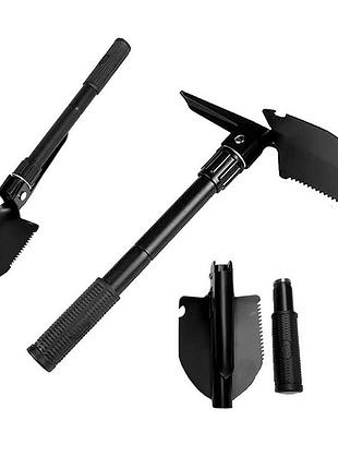 Лопата саперна mastertool 95х125х415 мм складана з чохлом 14-6280