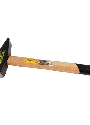 Молоток слесарный mastertool 800 г hrc 56 рукоятка из дерева с полимерной защитой 350 мм 02-0208