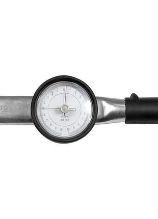 Ключ динамометрический квадрат 1/4", f= 1- 10 нм со стрелочно-циферблатной шкалой yato (yt-07831)