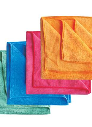 Серветки з мікрофібри "mf cloth" 40х40см (ціна за уп.-3шт) сині app, 080649