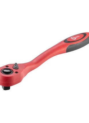 Рукоятка з храповим механізмом на 72 зубця 1/2" вигнута crv (професійна) intertool ht-2109
