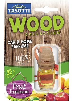 Ароматизатор для авто пробка "wood" fruit (фрукти) 7мл tasotti