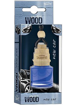 Ароматизатор для авто пробка "unique wood" new car (нова машина) 7мл tasotti