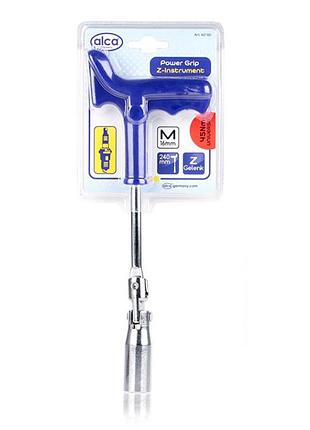 Ключ свечной усиленный 16мм "power grip z-instrument" alca, 421160
