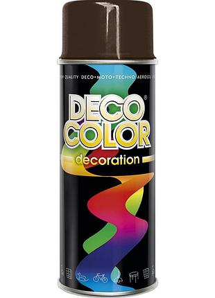 Фарба аерозольна алкідна decocolor коричневий (ral8011) 400мл