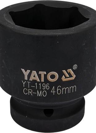 Головка торцевая ударная 6-гранная квадрат 1», м= 46 мм, l= 73 мм yato (yt-1196)