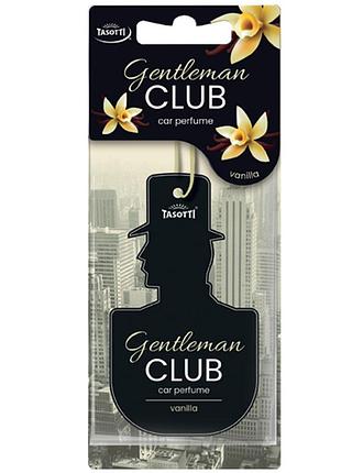 Ароматизатор для авто листочка "gentlemanclub" vanilla (ваниль) tasotti