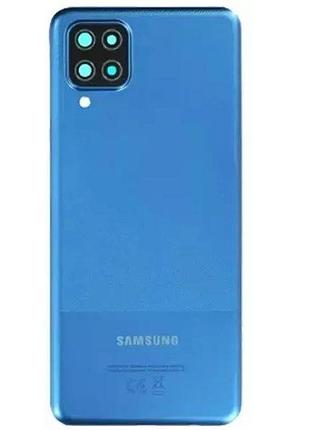 Задняя крышка samsung a125, galaxy a12 (2020) с стекло камеры и боковыми кнопками, синий