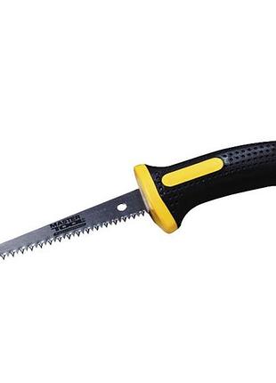 Ножовка для гипсокартонных плит mastertool 180 мм 9tpi закаленный зуб 2-d заточка 14-2716