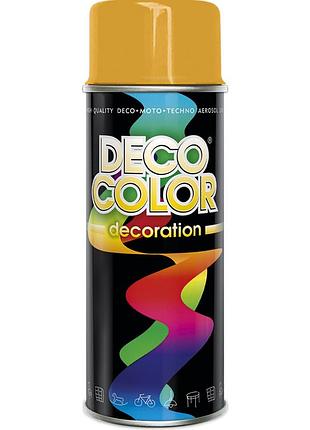 Фарба аерозольна алкідна decocolor жовта диня (ral1028) 400мл