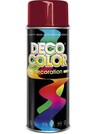 Фарба аерозольна алкідна decocolor темно червоний (ral3003) 400мл