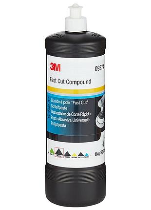 Полірувальна паста "fast cut compound" 1кг 3m (білий ковпачок), 09374