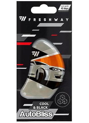 Ароматизатор для авто жидкий "autobliss" cool and black (черный лед) 8мл freshway