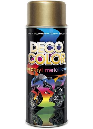 Металік фарба аерозольна decocolor золотий 400мл