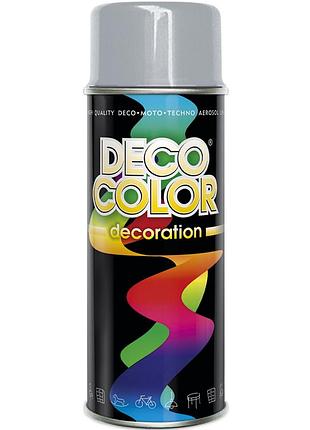 Краска аэрозольная алкидная decocolor серый (ral7001) 400мл