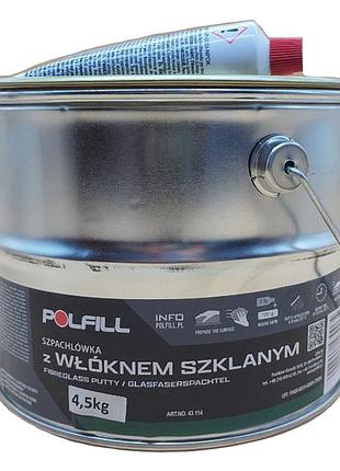 Шпаклевка с стекловолокном + затв. 4,5кг зелена polfill