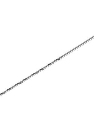 Сверло по металлу удлиненное din 340 3,5 мм hss intertool sd-5235