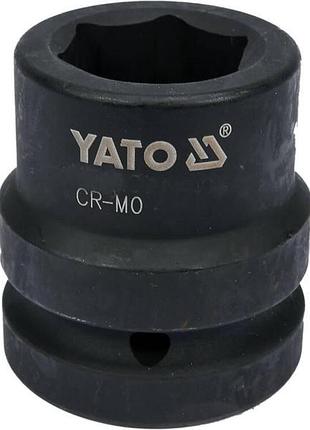 Головка торцевая ударная 6-гранная квадрат 1», м= 27 мм, l= 59 мм yato (yt-1183)