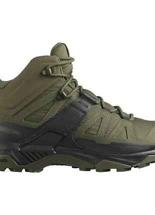 Ботинки тактические salomon x ultra forces mid 7 green/black
