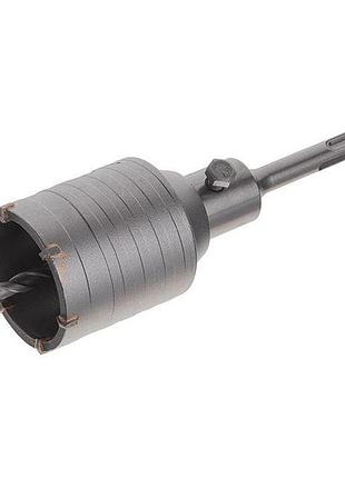Комплект: свердло корончасте по бетону 55мм + перехідник sds plus 100мм intertool sd-7055