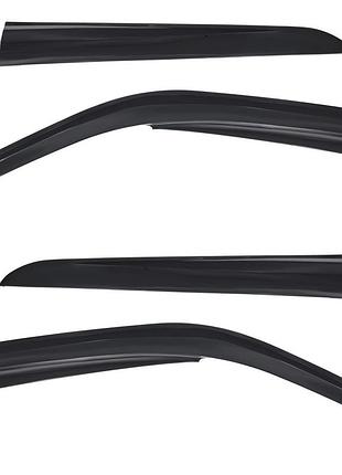 Дефлекторы окон (ветровики) renault symbol 2008-2012, 4шт, sunplex, седан, на скотче