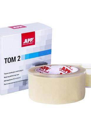 Лента маскирующая удерживает app tom2 (загибы 9 и 11мм) 50мм х 10м желтая, 070305