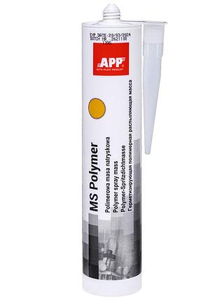 Герметик полимерный (распылительный) ms polimer желтый 290мл app, 040404