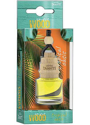 Ароматизатор для авто пробка "unique wood" tropical oasis 7мл tasotti