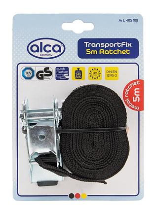 Стяжка груза с трещеткой 5м "transport fix ratchet" alca, 405100