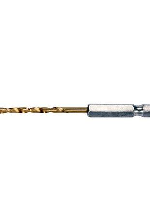 Сверло по металлу с шестигранным хвостовиком 3.2 мм, 1/4", hss-tin, 85 мм yato (yt-44755)