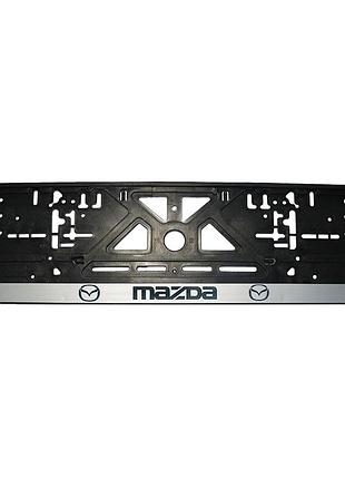 Рамка номерного знаку mazda пластик чорна 1шт