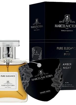 Ароматизатор для авто спрей "pure elegance" amber night (бурштиновая ночь) 50мл tasotti